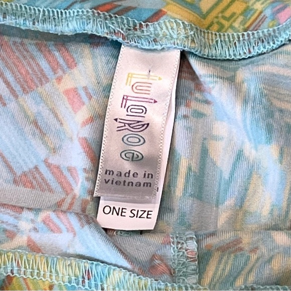 Patterned Leggings Abstract Print Colorful Casual Comfortable Loungewear - Picture 6 of 7